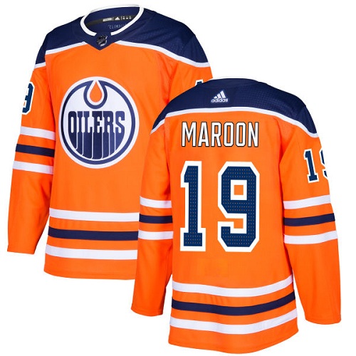 بيسكي Youth Adidas Edmonton Oilers #19 Patrick Maroon Authentic Orange Home NHL  Jersey بيسكي